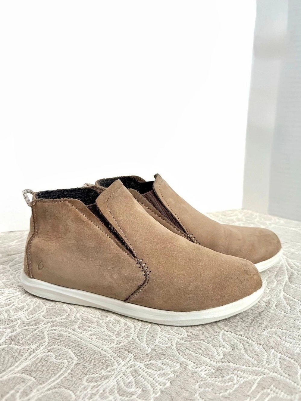 OluKai Hawaiiloa Manu Hope Women's Booties Brown leather US 7 W